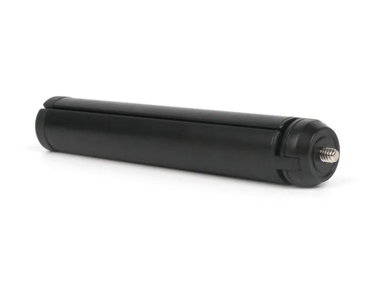 Black aluminium mobile phone tripod with handheld stabiliser for Apple iPhone compatibility