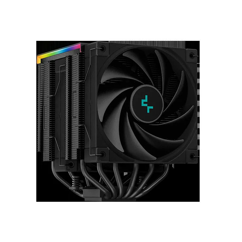 Deepcool AK-Series dual tower CPU air cooler with digital display and 120mm fan