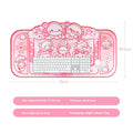 Large hexagonal dragon crane machine cartoon anime design cloth gaming mouse pad on a desk