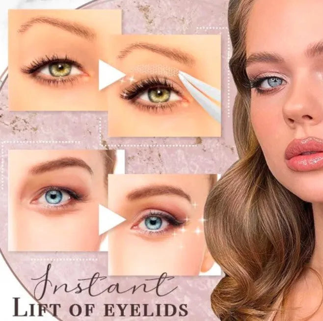 No glue eyelid sticker set in three colour classifications S M L with non-woven fabric construction