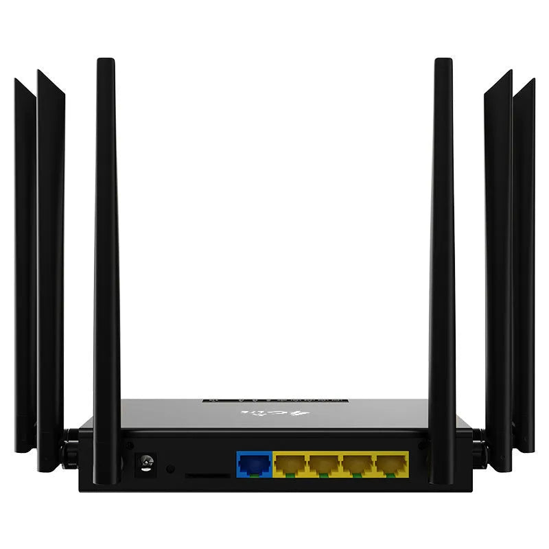 Industrial-grade 4G/3G router with removable iron box casing and multiple power supply configurations