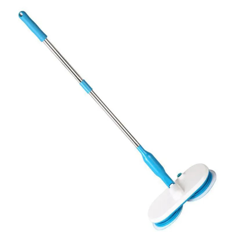 Wireless electric floor mop with handheld charging unit and washable microfiber cloths