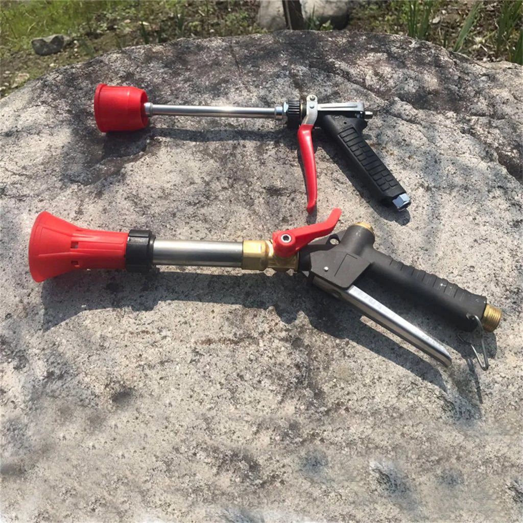 Submachine gun type agricultural spray gun with adjustable nozzle for pesticide spraying