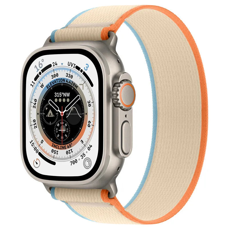 Wild Diameter single ring strap nylon watchband for Apple Watch in multiple colour options