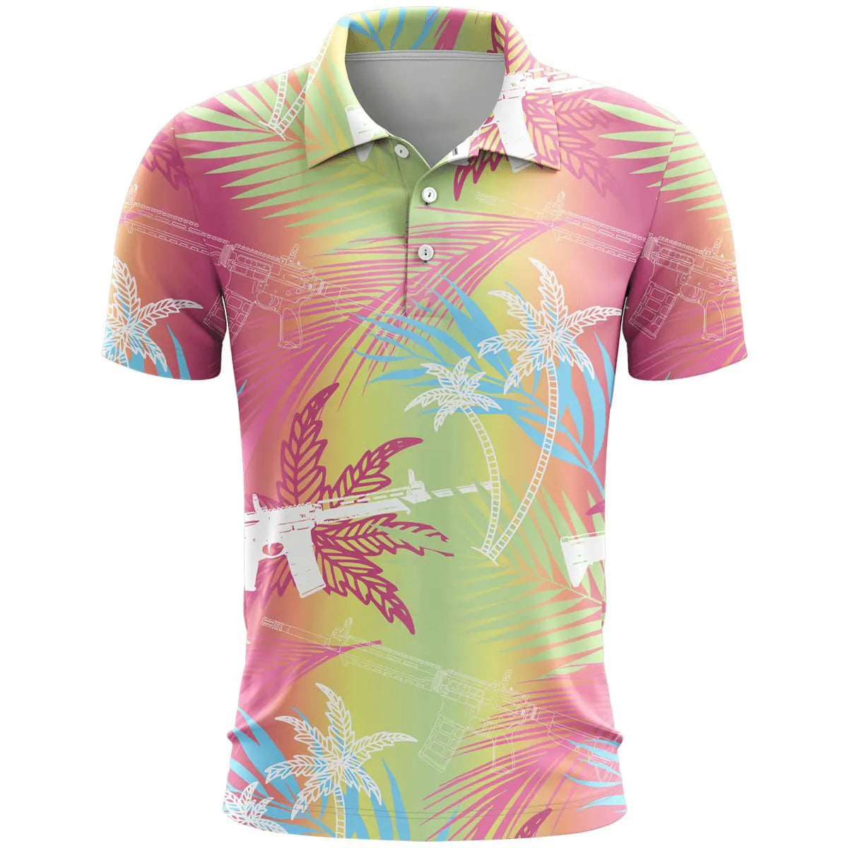 Loose fit sports short sleeve in bird eye cloth polyester fabric with 3D printed pattern