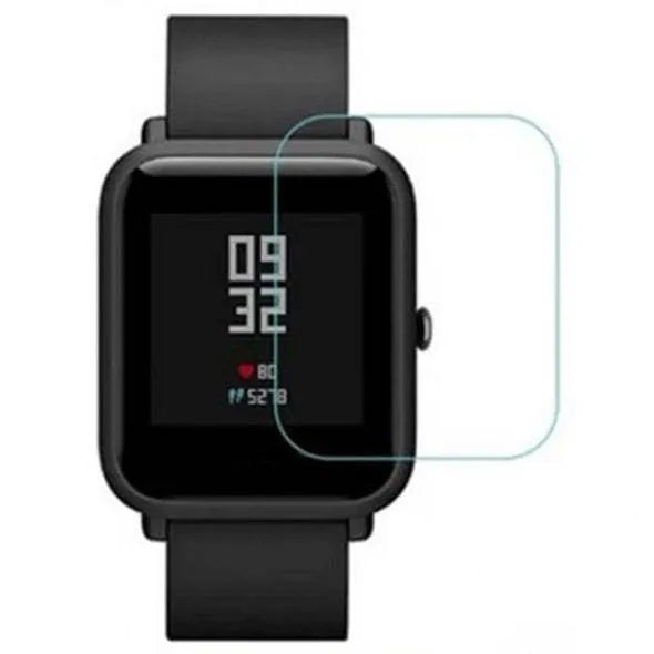 Full screen TPU hydrogel screen protector film for Amazfit Bip smartwatch.