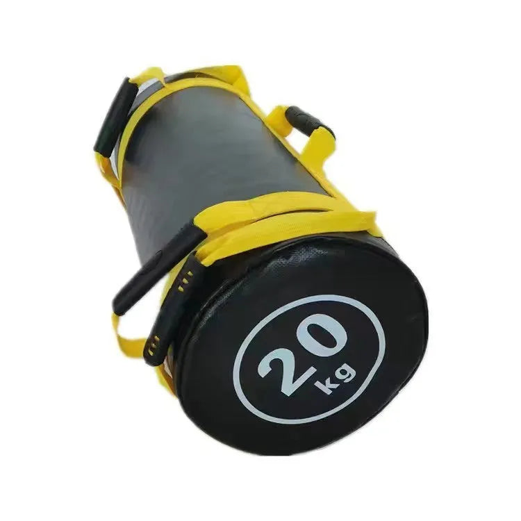 Fitness Energy Sack Power Bag weight training sandbag in flat white leather finish