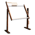 Vertical desktop solid wood cross stitch frame with adjustable height mechanism