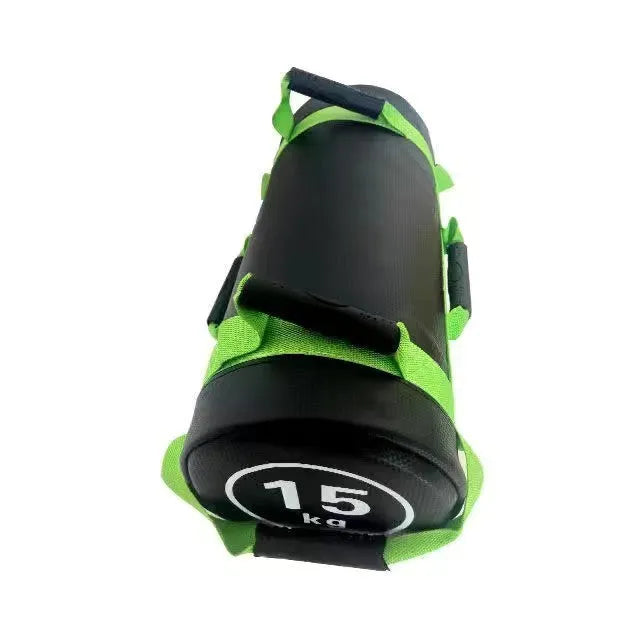 Fitness Energy Sack Power Bag weight training sandbag in flat white leather finish
