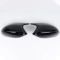 Pair of BMW 3 Series E90 rearview mirror shells in ABS plastic with black and carbon pattern finish options