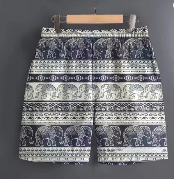 Men's polyester sports shorts in multiple patterns and colours for outdoor activities