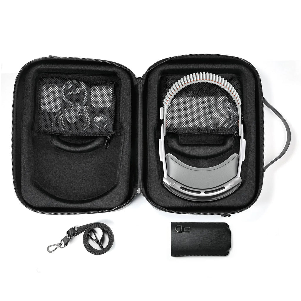 Black superfiber storage box for Apple Vision Pro MR head-mounted display