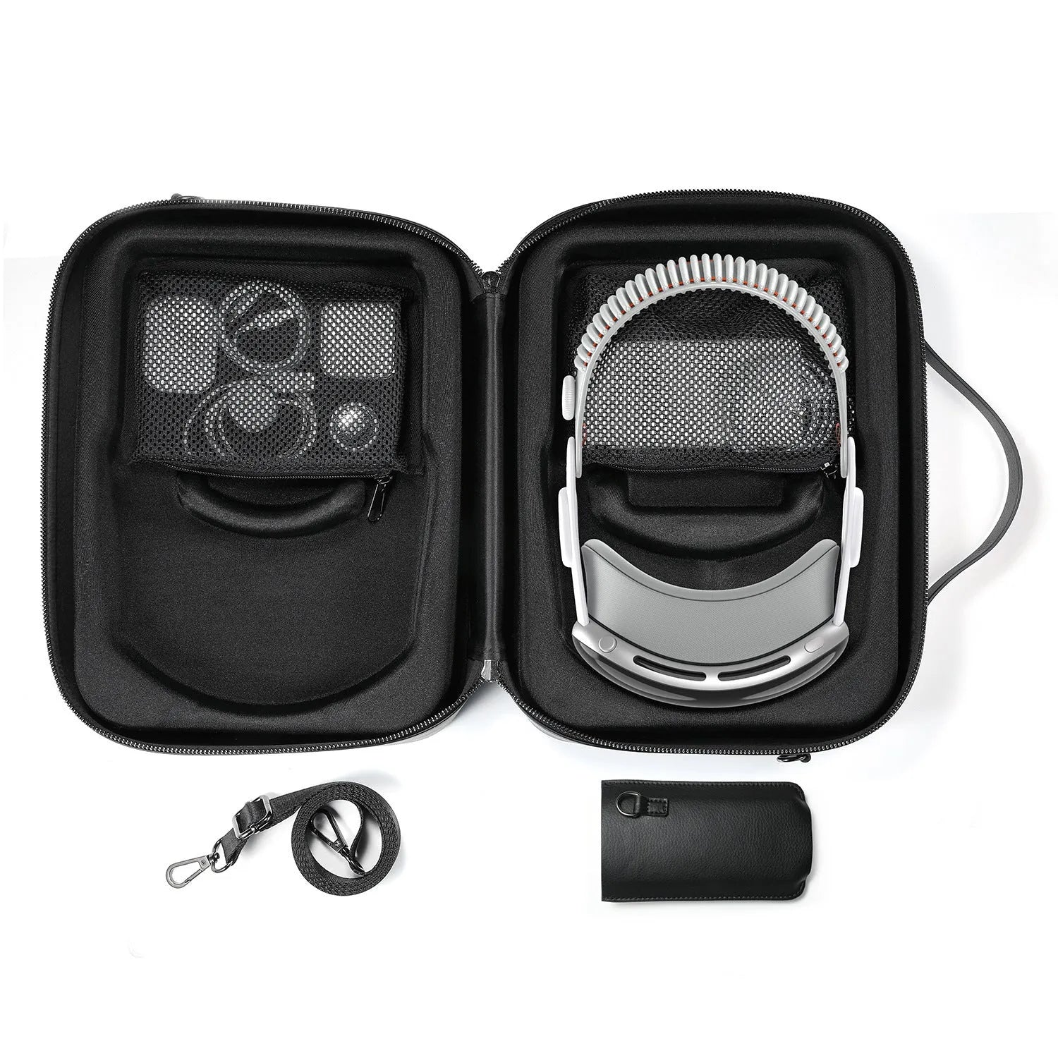 Black superfiber storage box for Apple Vision Pro MR head-mounted display