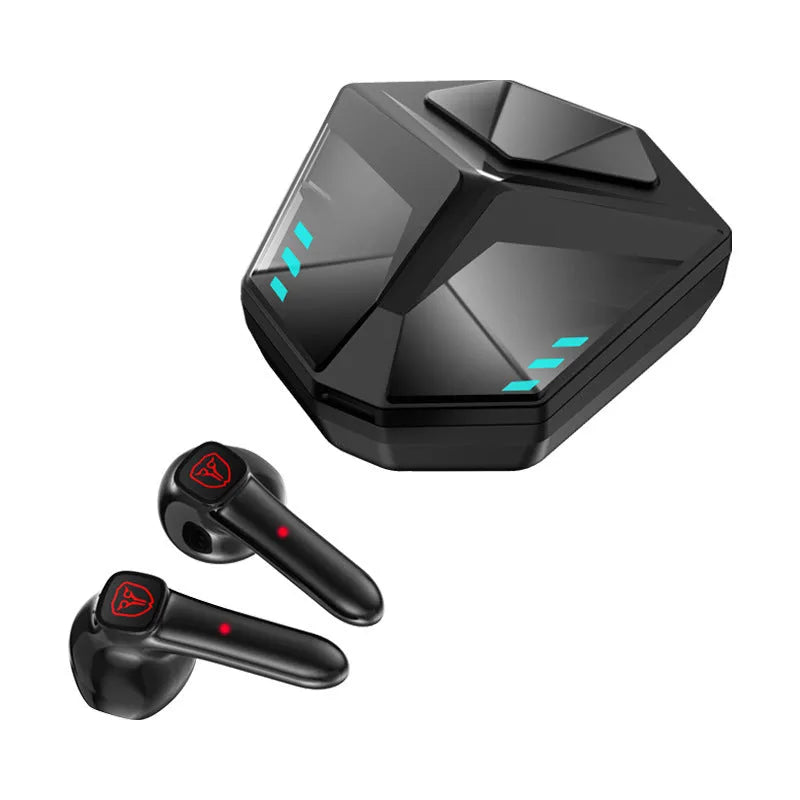 Wireless Bluetooth gaming headset with low latency and motion noise reduction features