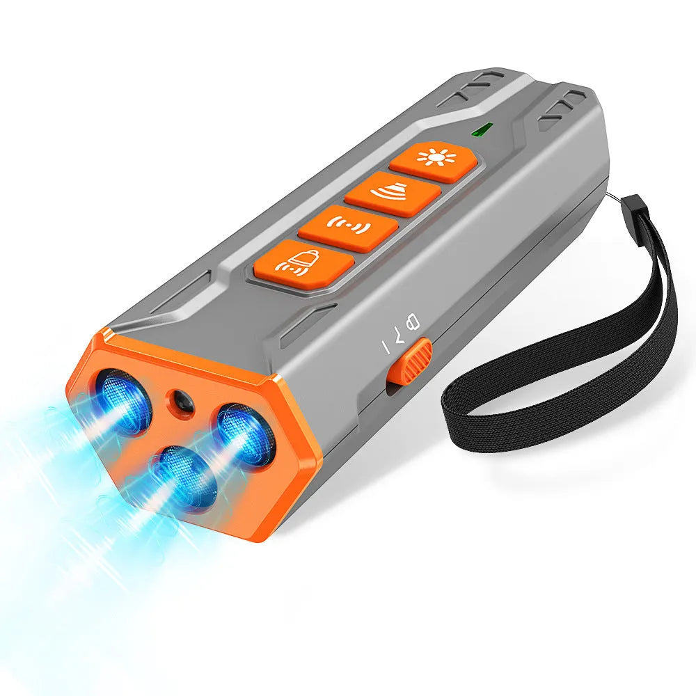 Creative Home Lighting three head ultrasonic dog trainer with remote control in black and orange colour