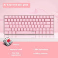 82-key mechanical keyboard with white backlight and metal casing