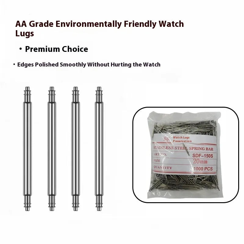 Watch bolt auricular needle spring shaft accessories with six size options for watch repair