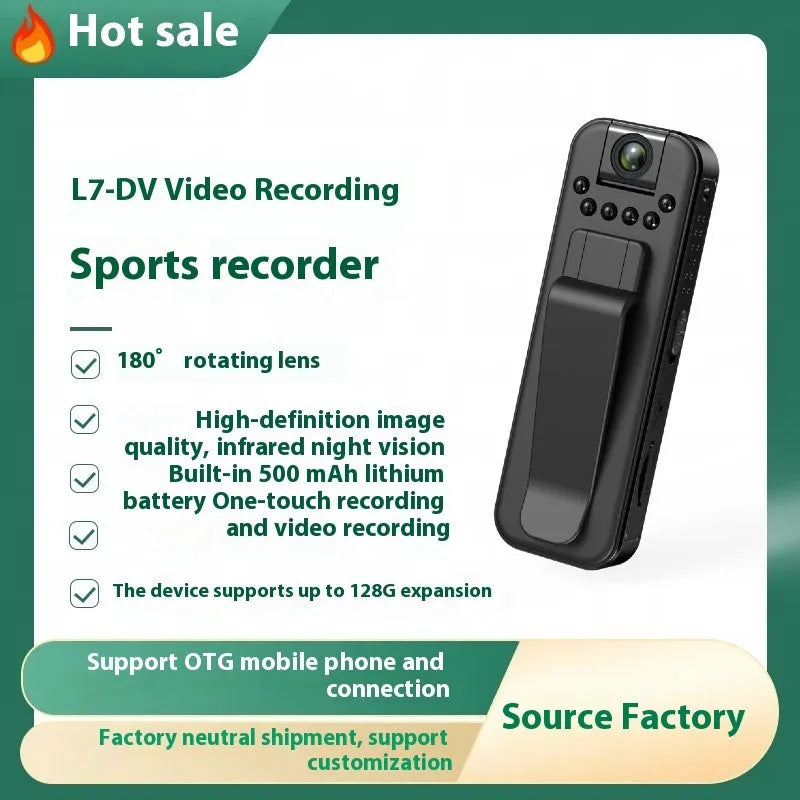 L7 home security recorder with wifi connectivity and night vision infrared capability