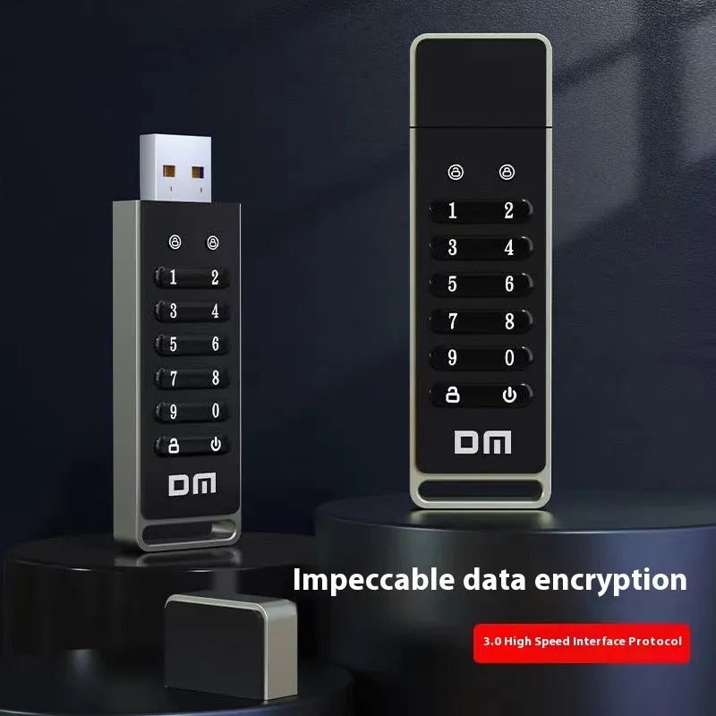 64GB fingerprint security USB 3.0 flash drive with metal casing for confidential file protection