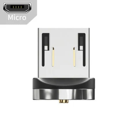 Essager rotating magnetic USB charging cable with blue LED light indicator in black colour