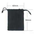 Stainless steel motorcycle key ring with modern design presented with a velvet pouch.