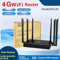 Industrial-grade 4G/3G router with removable iron box casing and multiple power supply configurations