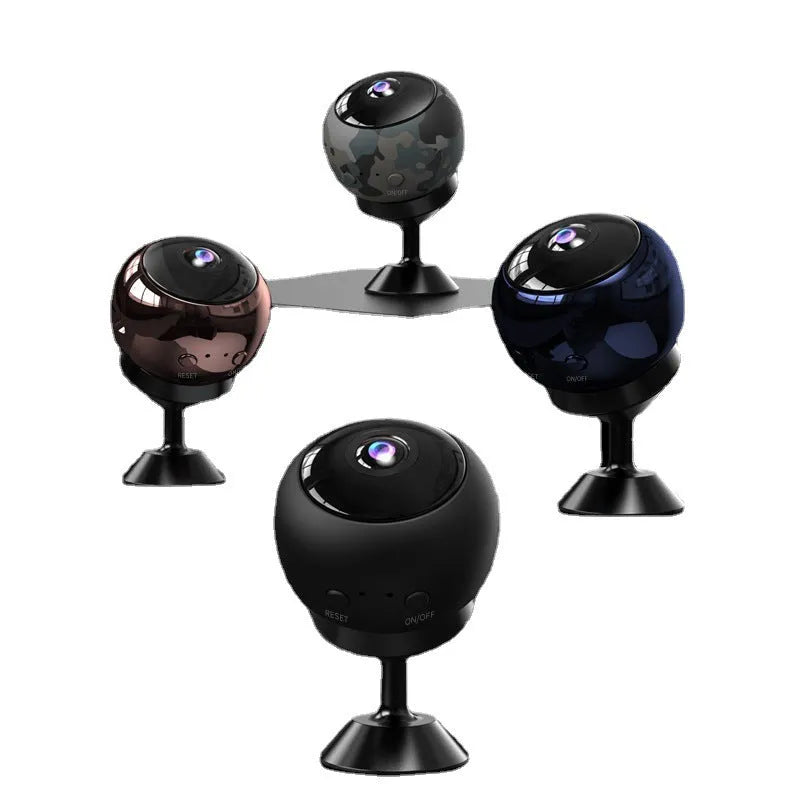 1080p wireless Wi-Fi surveillance camera with ABS housing and USB cable