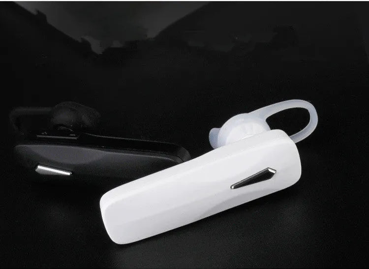 M163 black and white Bluetooth car headset for hands-free calling and music control