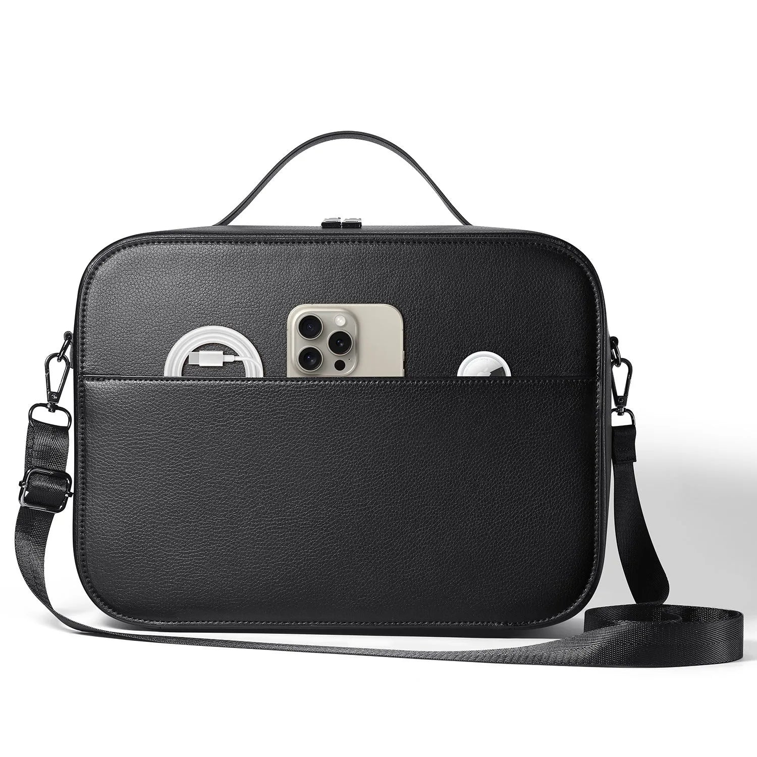 Black superfiber storage box for Apple Vision Pro MR head-mounted display
