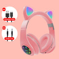 Cat ear wireless Bluetooth sports headset in six colour options with head-mounted design