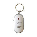 Oval plastic pendant key finder in red, blue, white, black, and orange colours with voice control anti-lost function.