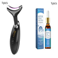 EMS thermal neck lifting massager with LED lights and microcurrent wrinkle removal functions