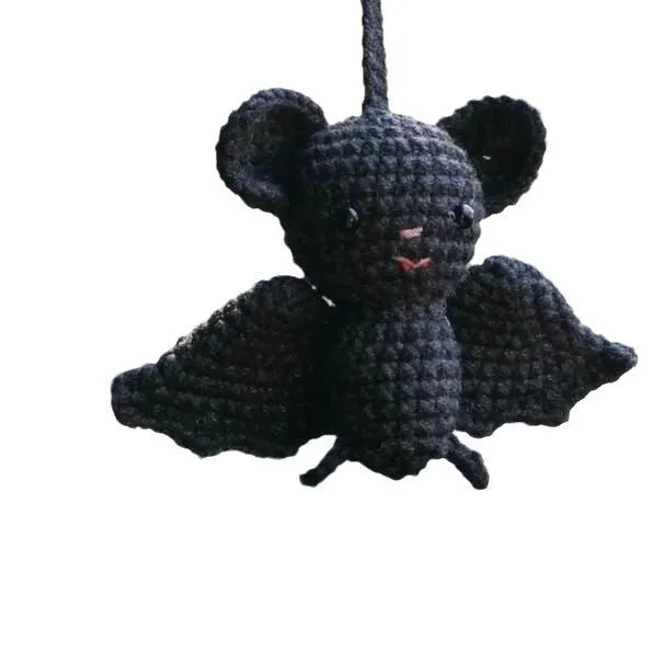 Plush hand-woven cartoon automobile hanging ornament for rear-view mirror decoration