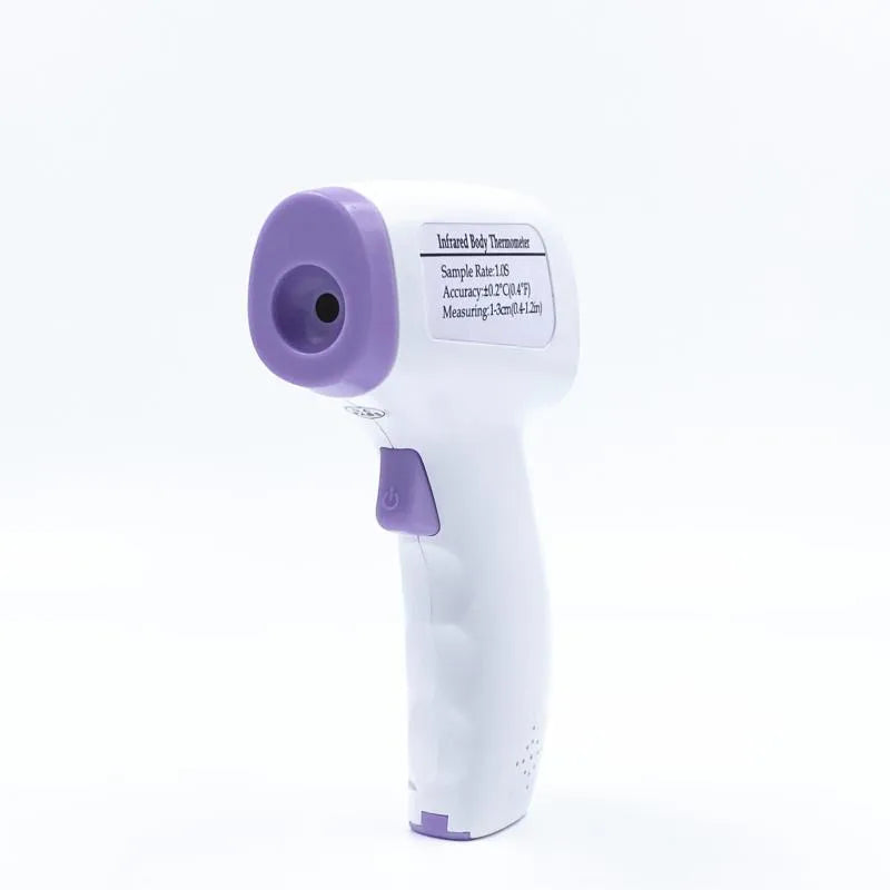 White digital infrared thermometer for non-contact temperature measurement