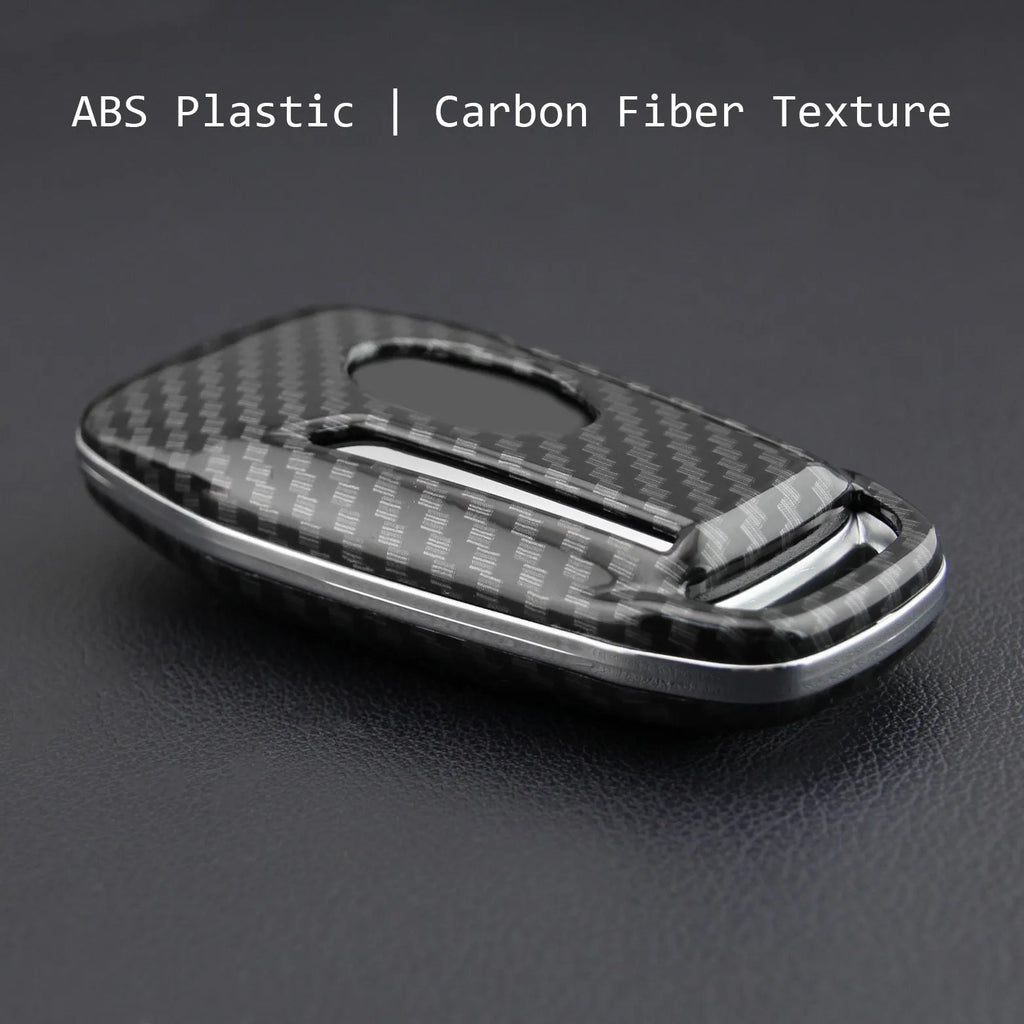 A plastic protective shell for a car key remote, shown in a single-piece design with an optional buckle attachment.