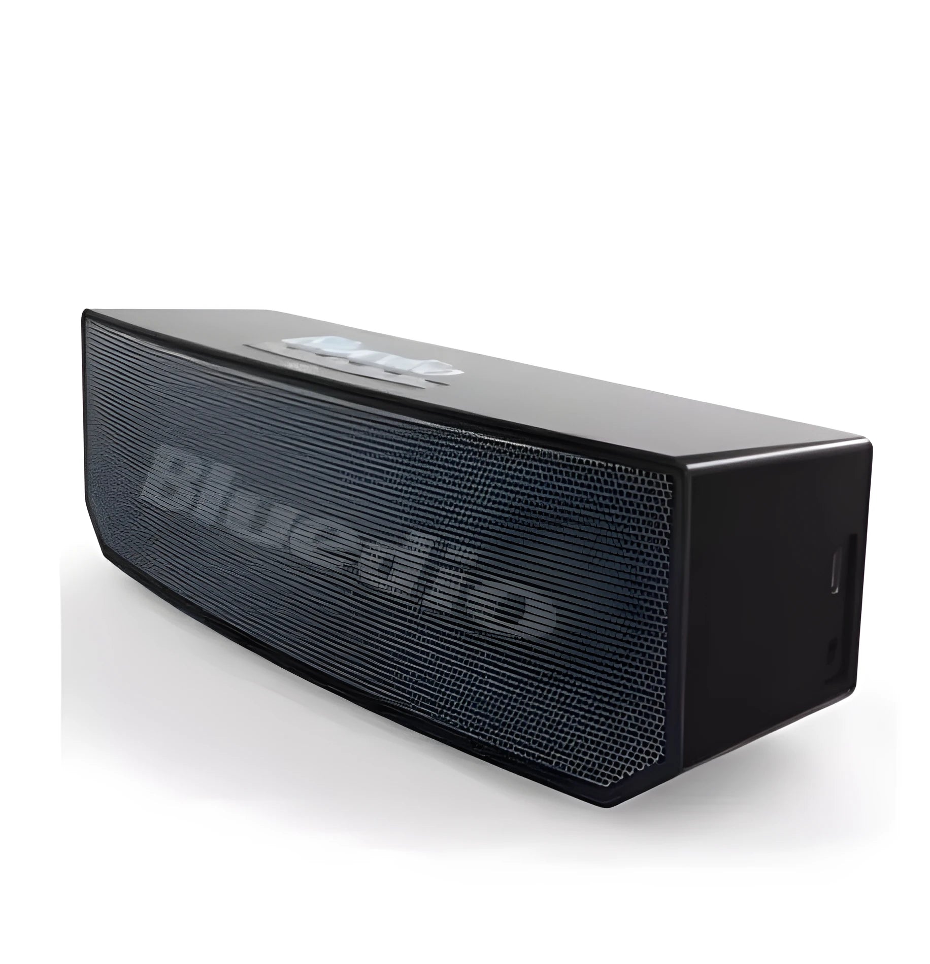Black BS-6 Bluetooth smart speaker with 52mm drive units showing compact dimensions
