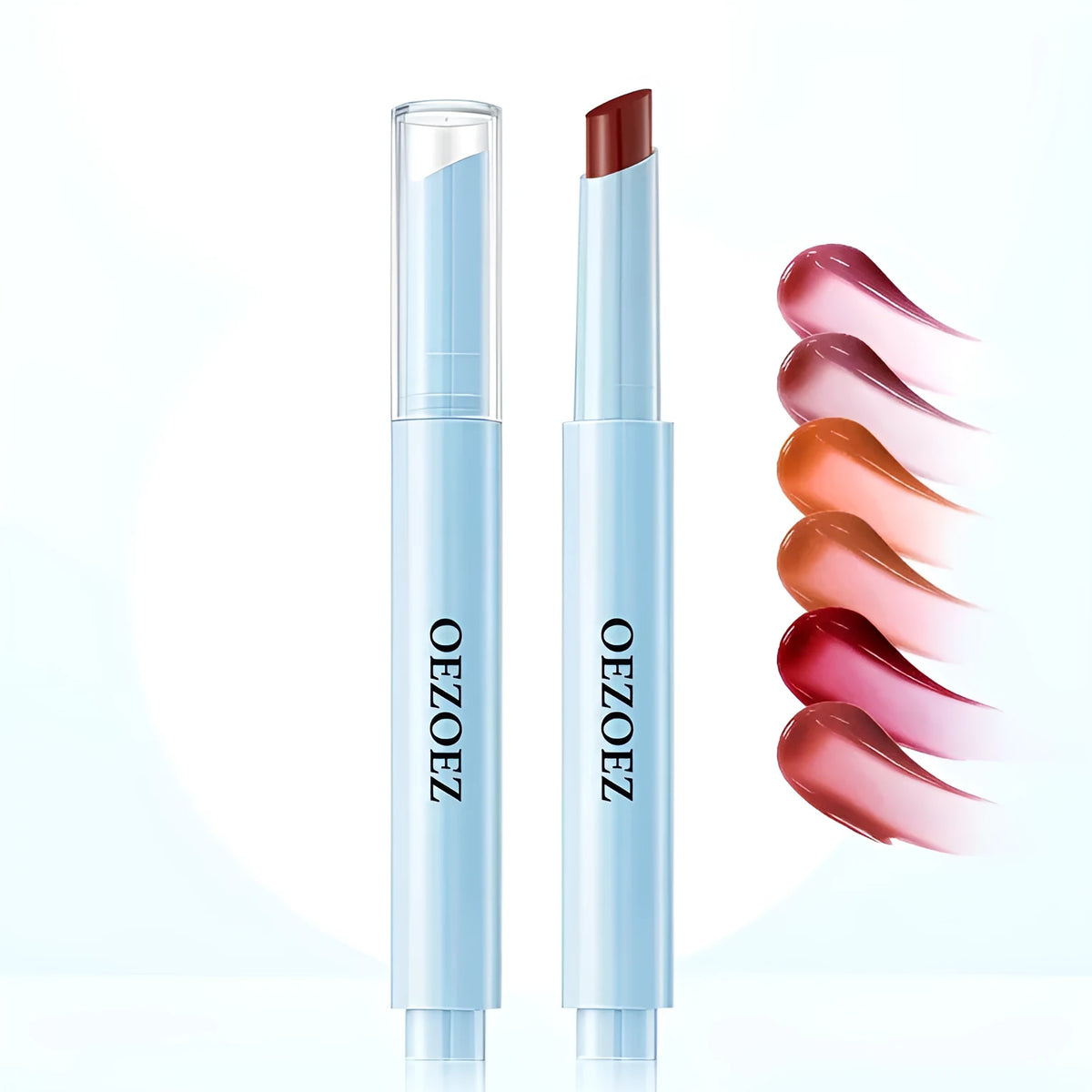 Moisturising waterproof lipstick bullet in six nude to pink shades, 1.8g content