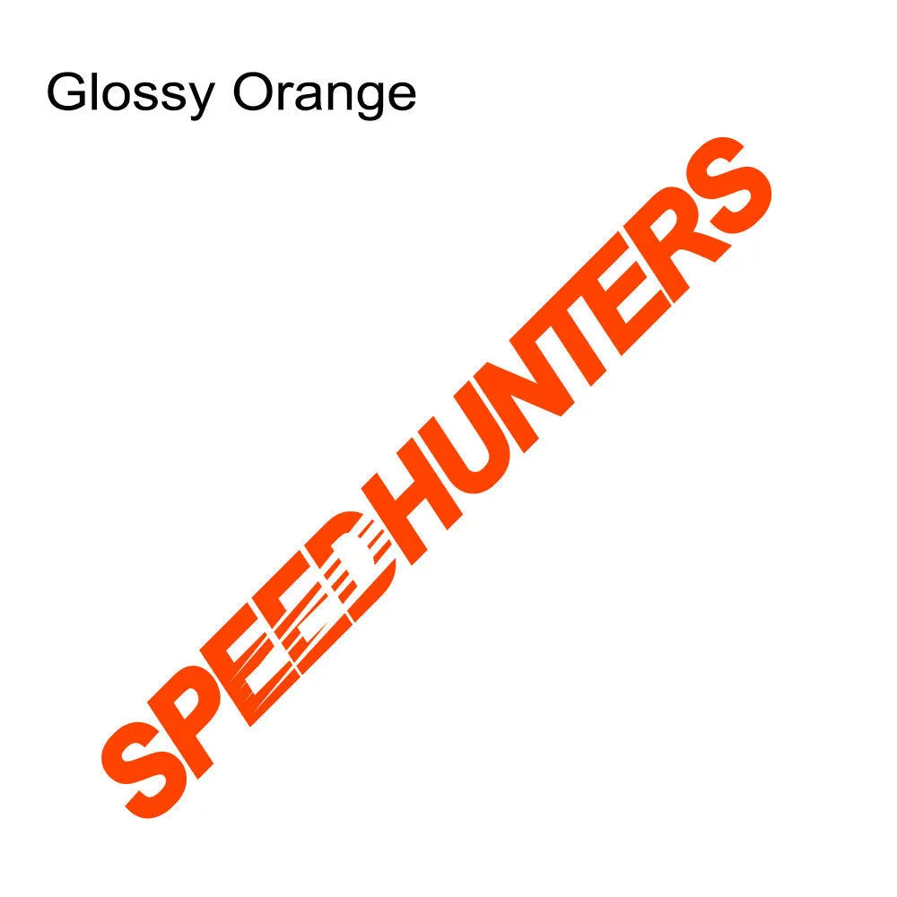 Speed Hunters reflective vinyl car sticker in multiple colours measuring 59 by 10 centimetres