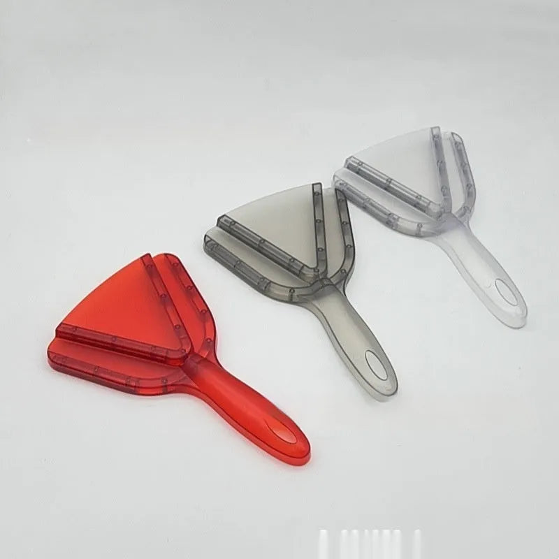 Adjustable telescopic bottle opener with non-slip grip in transparent red, grey, or clear ABS plastic