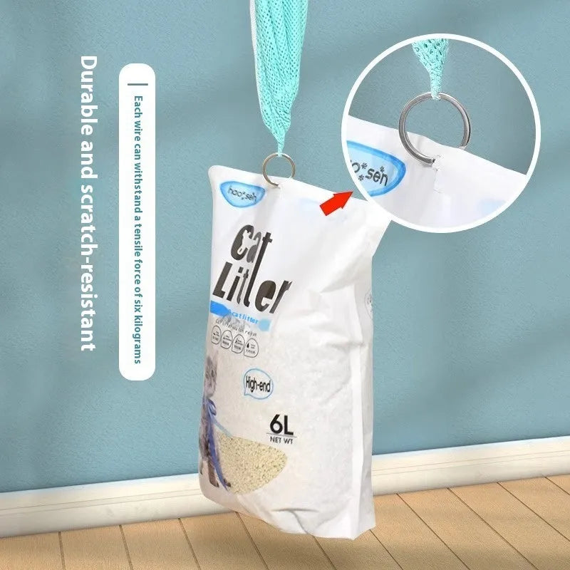 Fifth generation cat grooming bag with adjustable lifting system and detachable scratch-resistant design