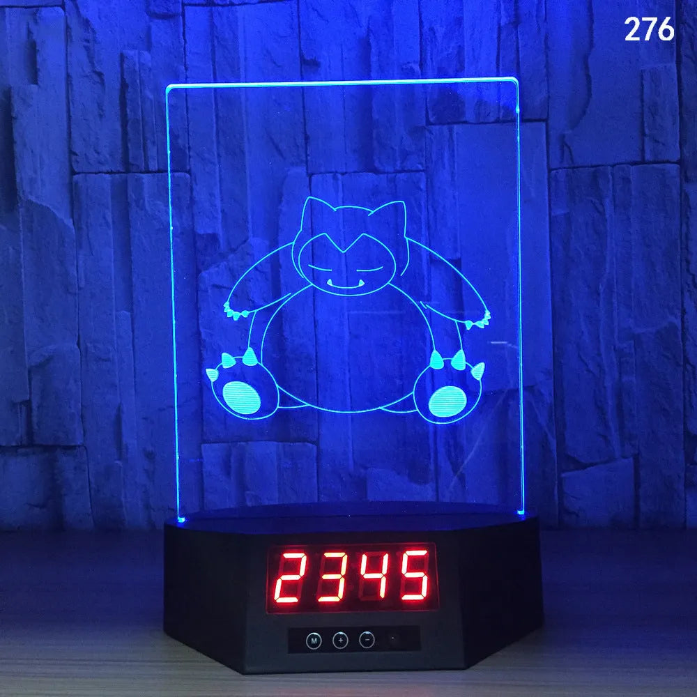 3D blue dolphin LED table night light with remote control on wooden surface