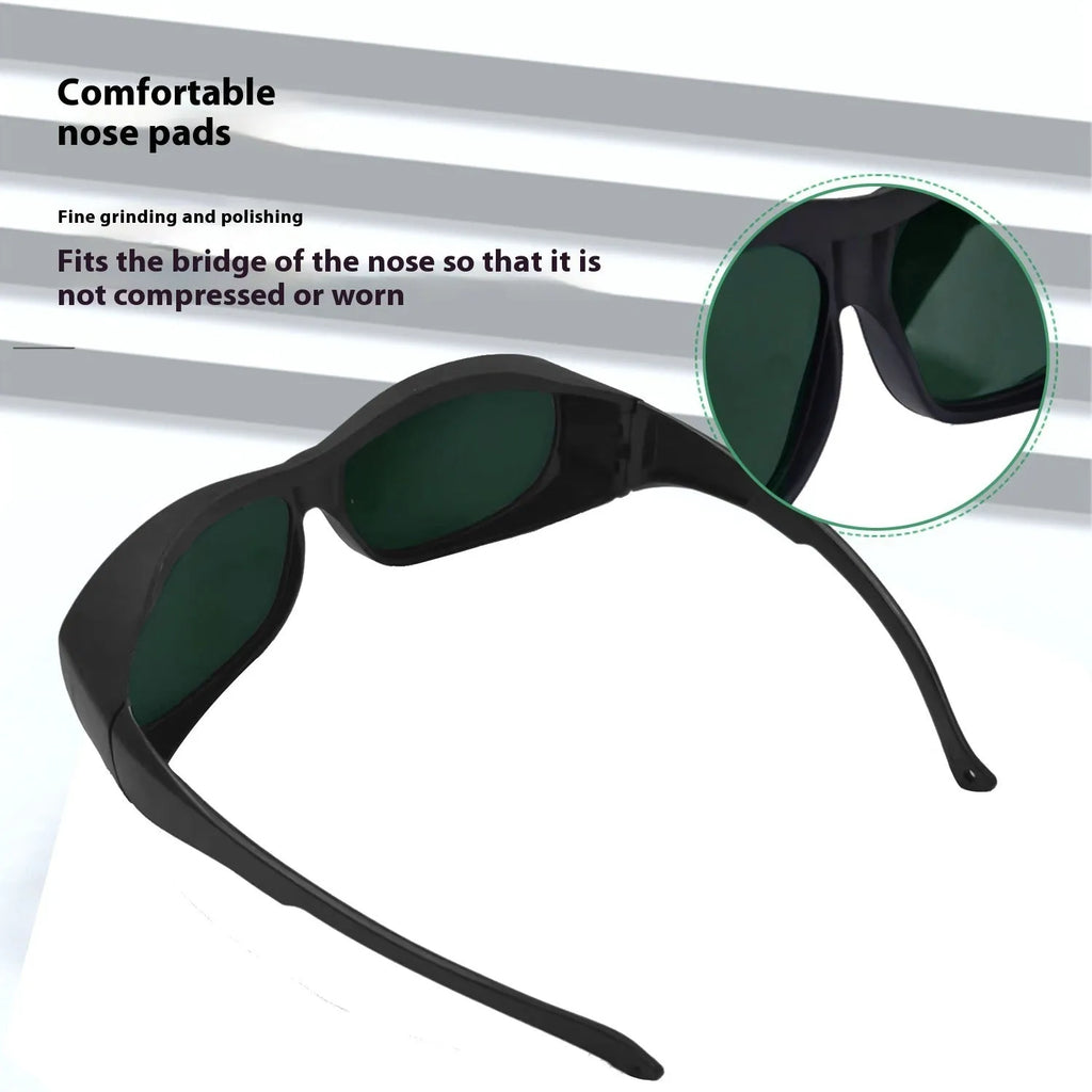 Laser protection safety goggles for welding and photon skin rejuvenation applications