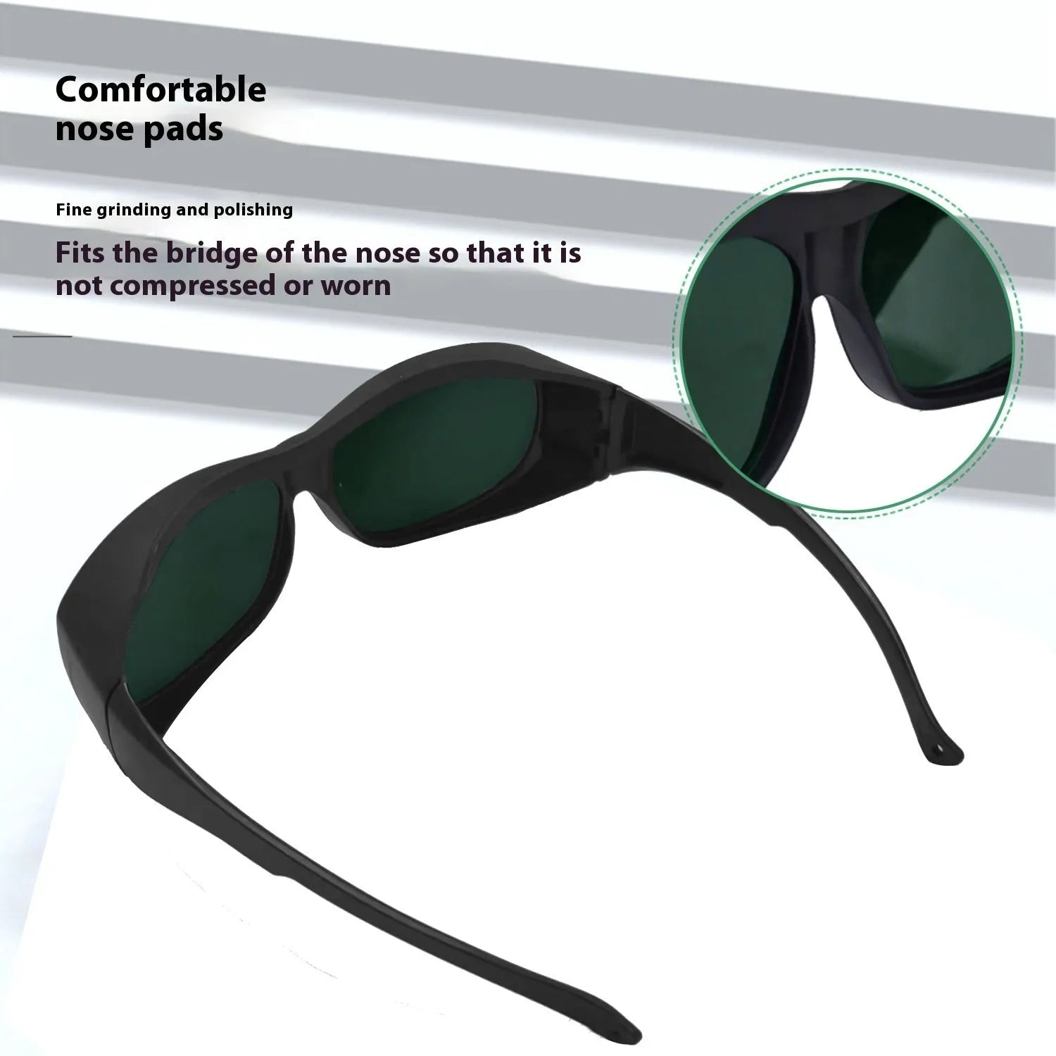 Laser protection safety goggles for welding and photon skin rejuvenation applications