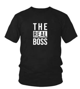 Men's loose fit printed T-shirt with short sleeves and round neck