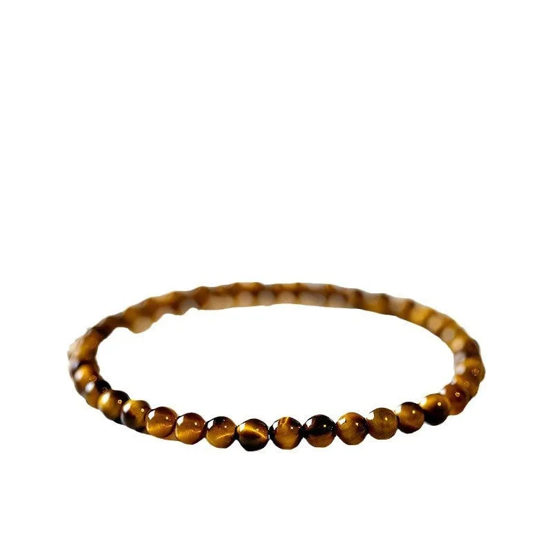 New Chinese style tigereye bracelet with geometric round beads in three size options