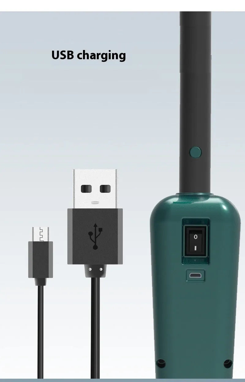 Lazy wireless sweeping and mopping machine in S5 Green colour with USB charging port