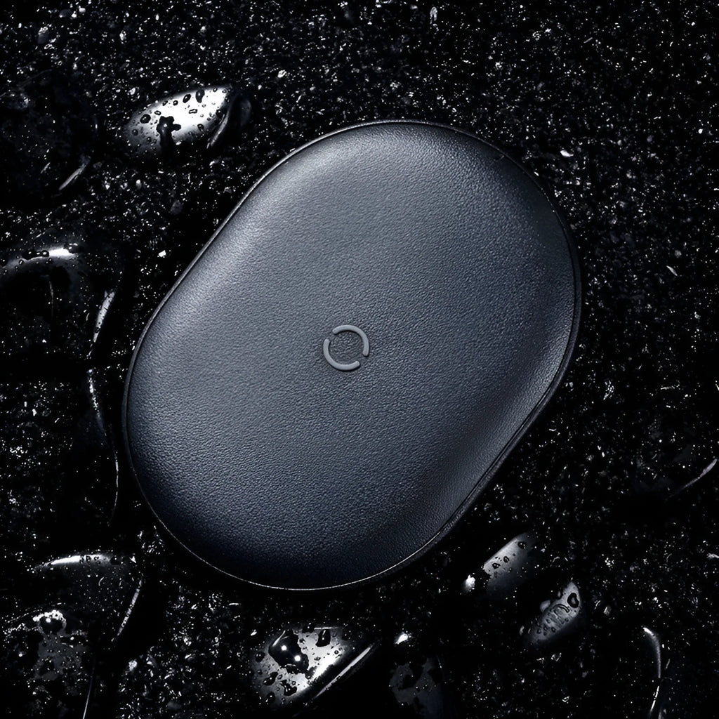 Baseus rough series 15W wireless charging pad for mobile phones in black or white