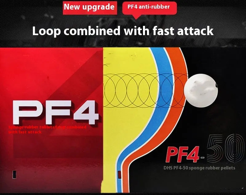 Fast Attack Sticky Classic-50 table tennis racket with anti-rubber surface in red or black colour options