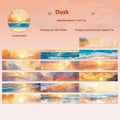 Roll of Japanese paper decorative washi tape in sky-themed colours, 30mm wide.