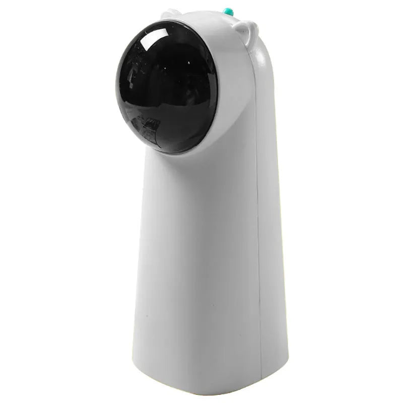 Automatic LED red laser cat teaser pole in green and white plastic pet toy